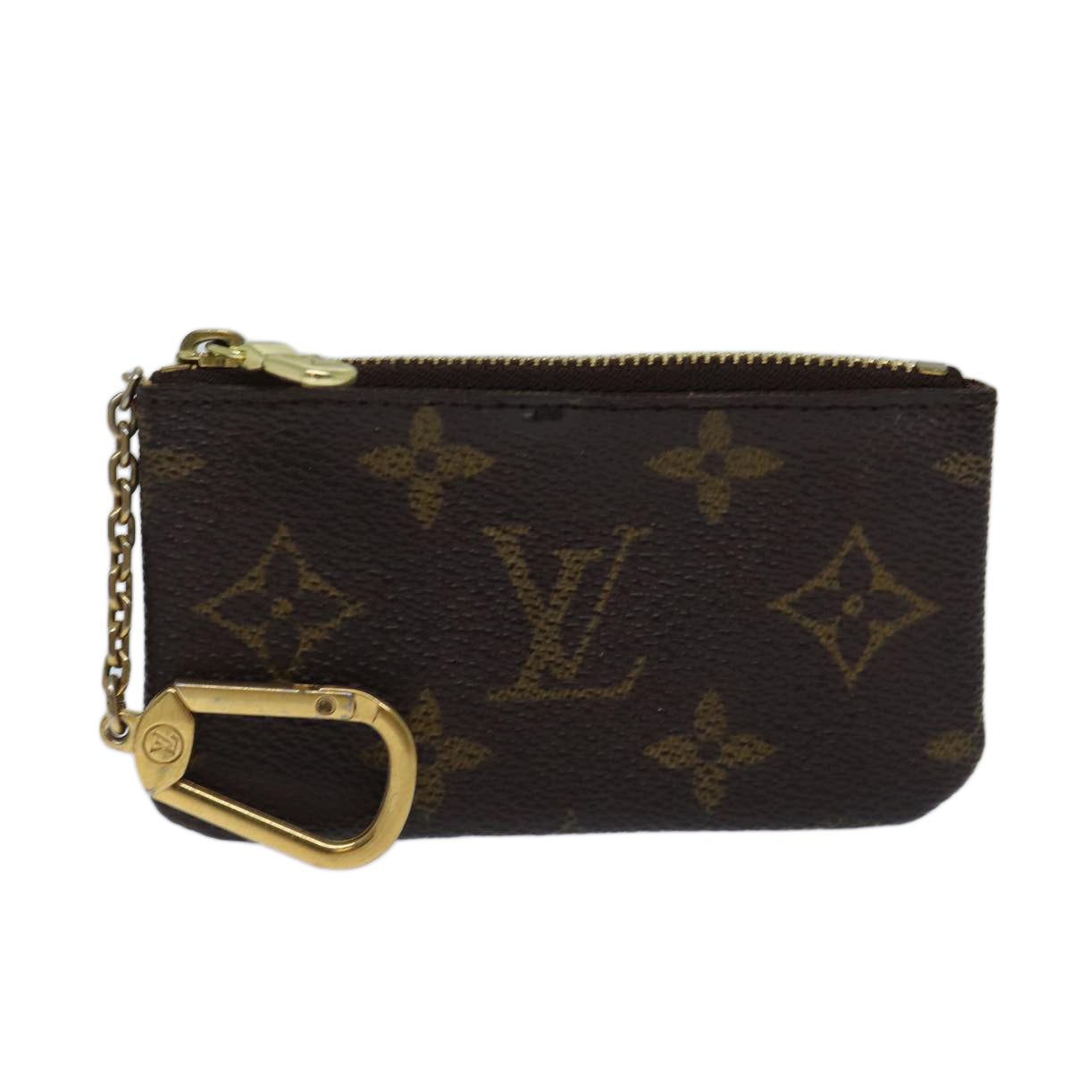 LOUIS VUITTON Monogram Pochette Cles Coin Purse M62650 LV Auth ac2878