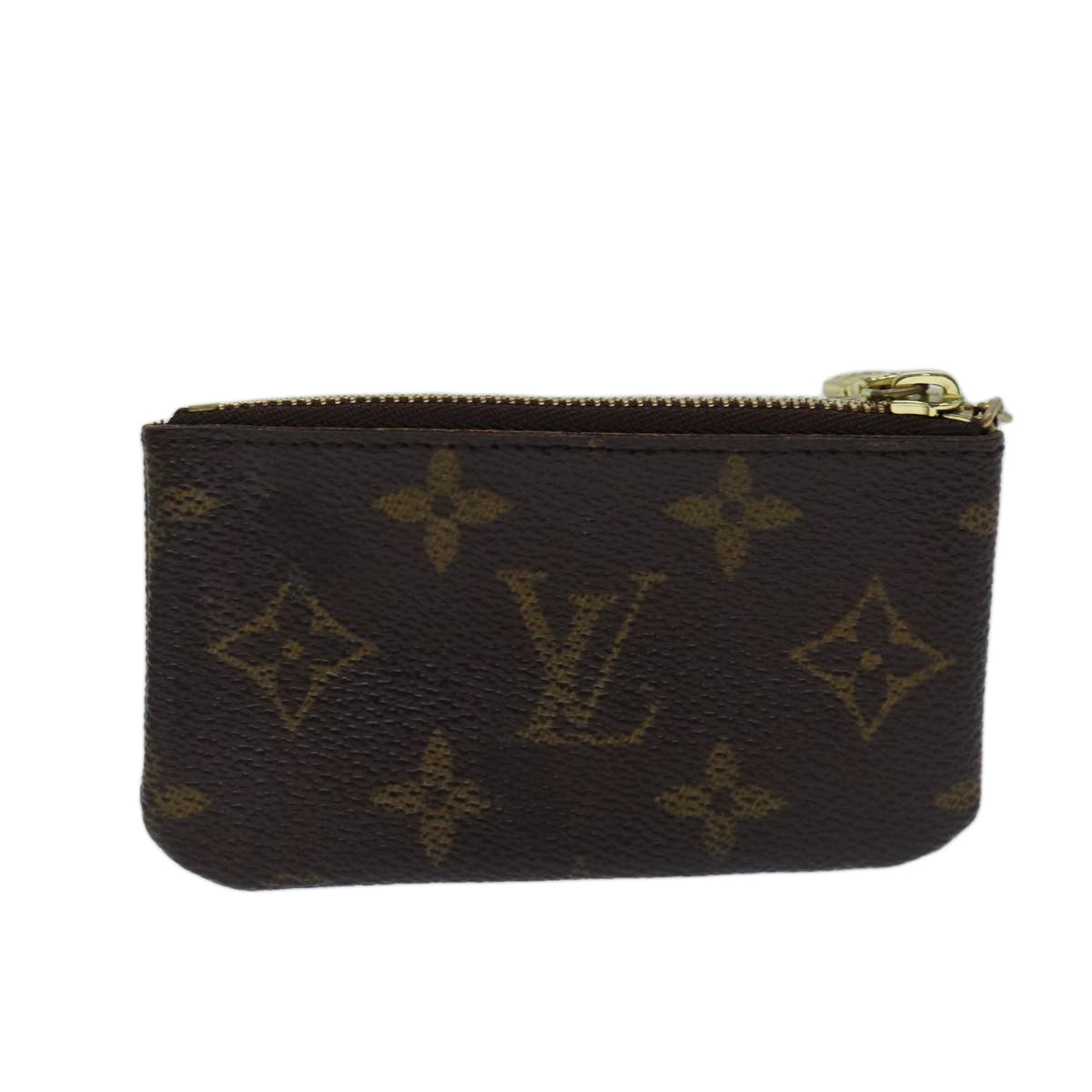 LOUIS VUITTON Monogram Pochette Cles Coin Purse M62650 LV Auth ac2878