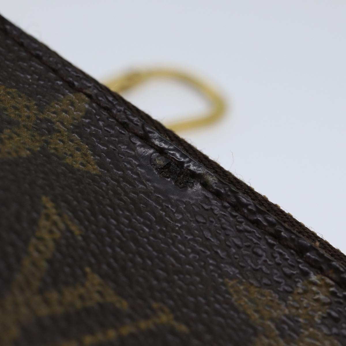 LOUIS VUITTON Monogram Pochette Cles Coin Purse M62650 LV Auth ac2878