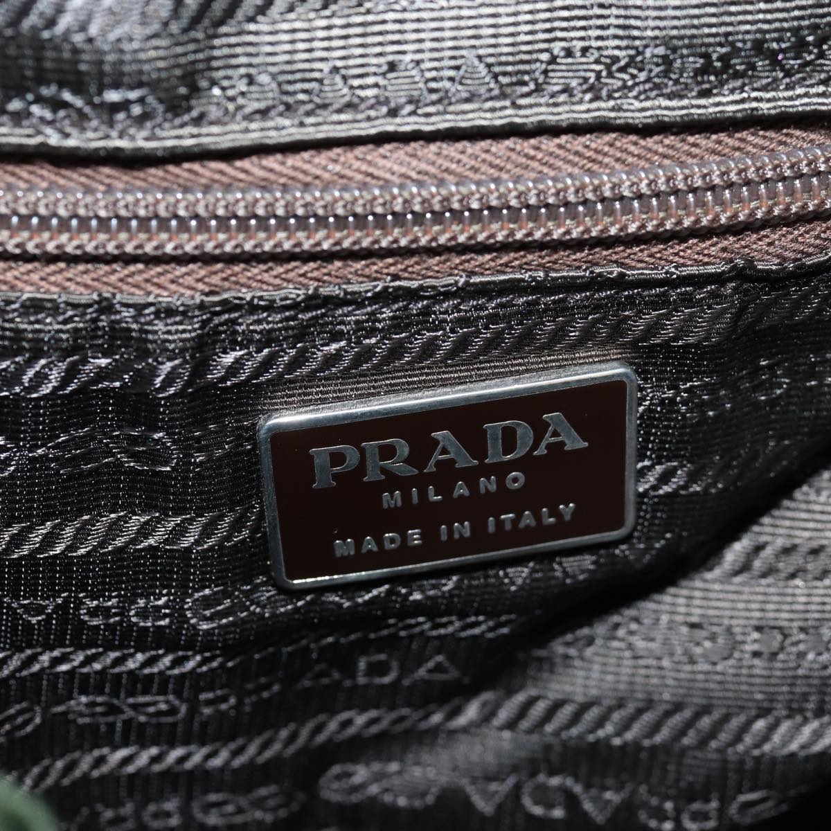 PRADA Backpack Nylon Khaki Auth ac2970