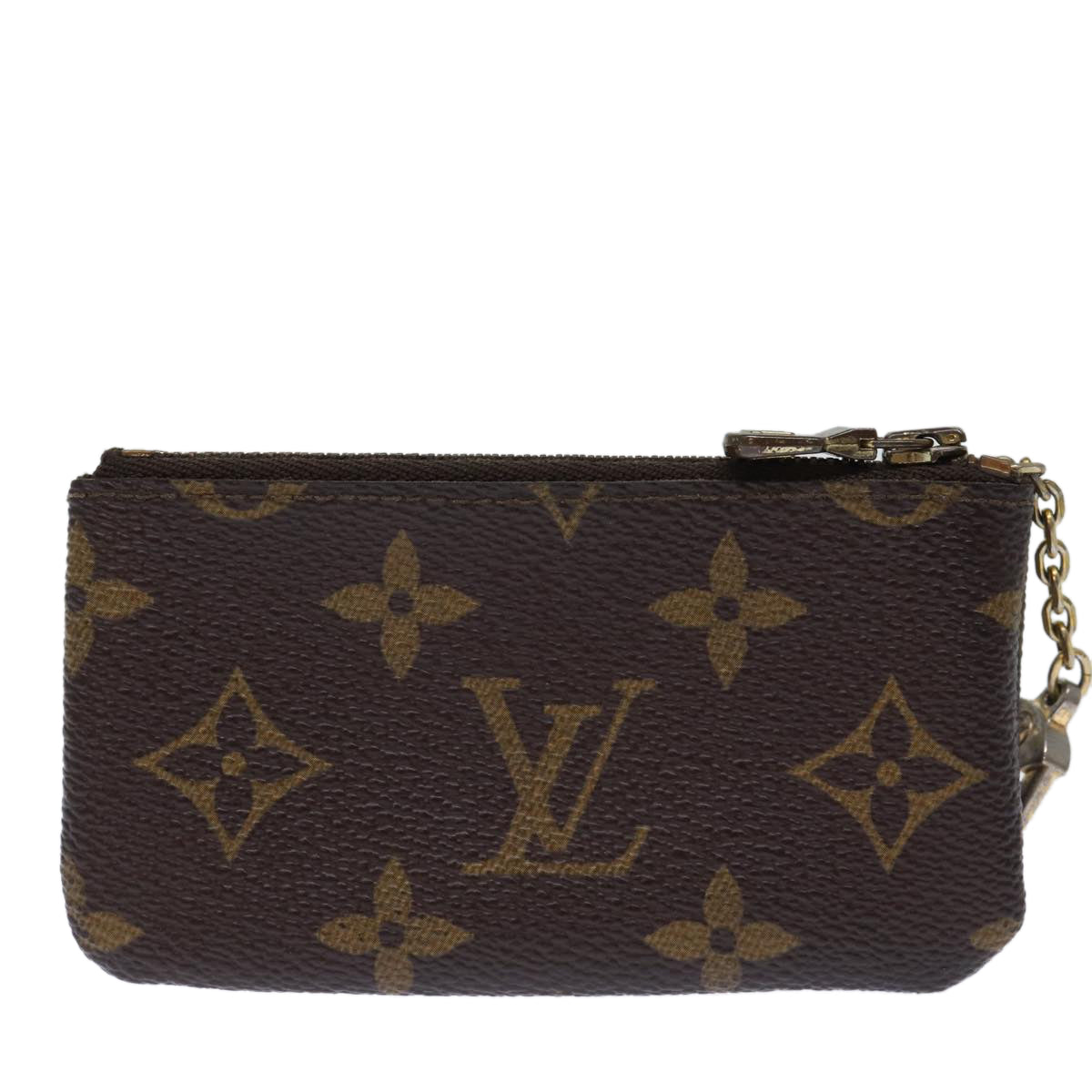 LOUIS VUITTON Monogram Pochette Cles Coin Purse M62650 LV Auth ac2978