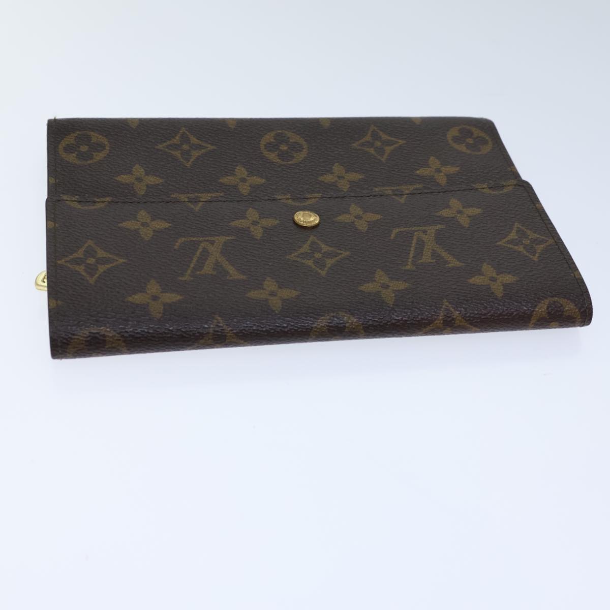 LOUIS VUITTON Monogram Porte Tresol International Wallet M61215 LV Auth ac2980