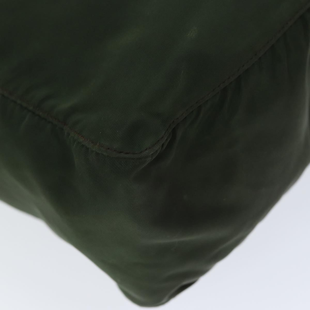 PRADA Hand Bag Nylon Khaki Auth ac2986