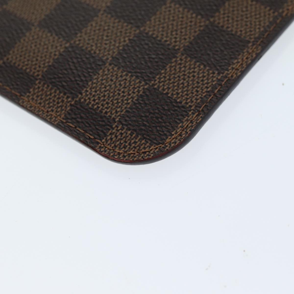 LOUIS VUITTON Damier Ebene Neverfull PM Pouch LV Auth ac2988