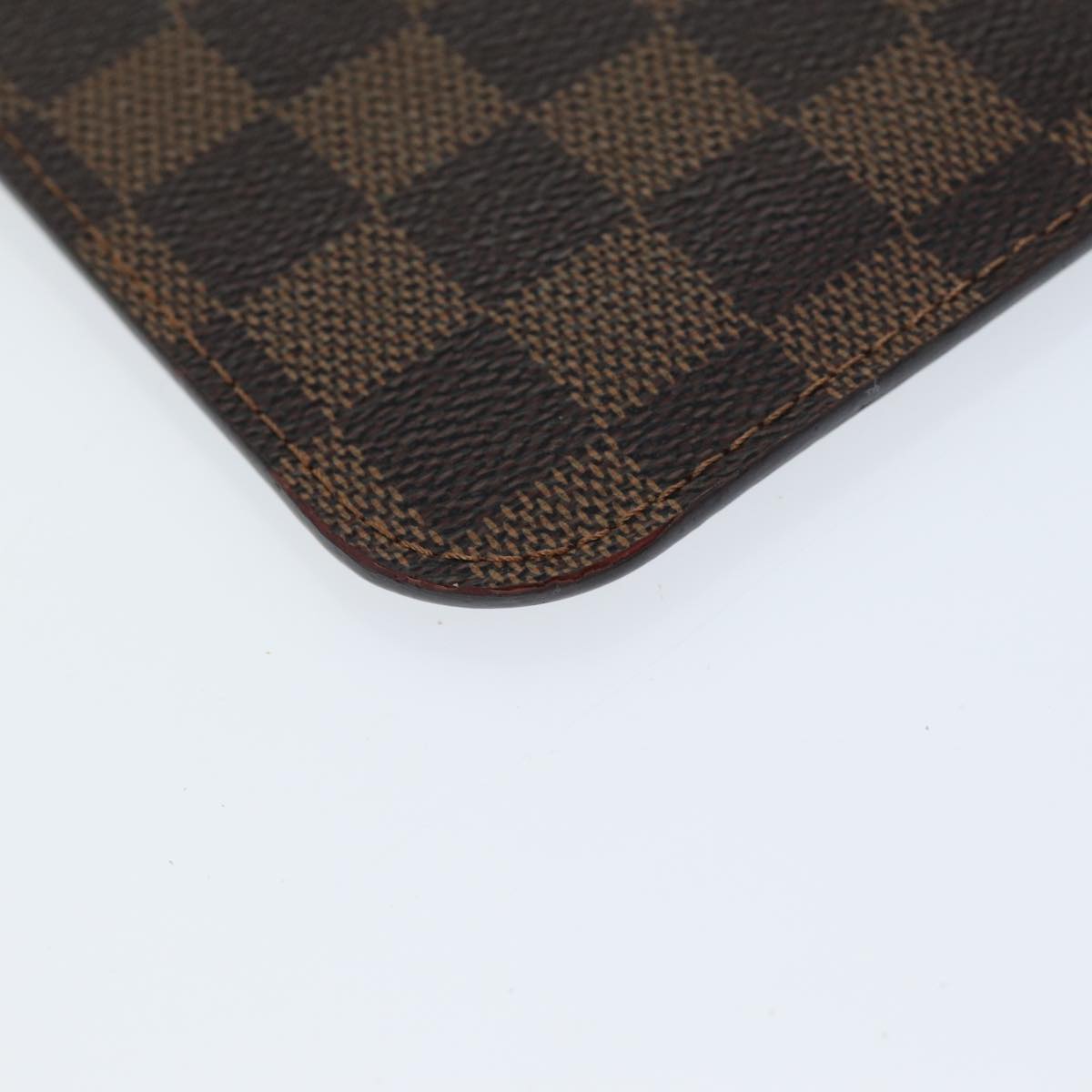 LOUIS VUITTON Damier Ebene Neverfull PM Pouch LV Auth ac2988