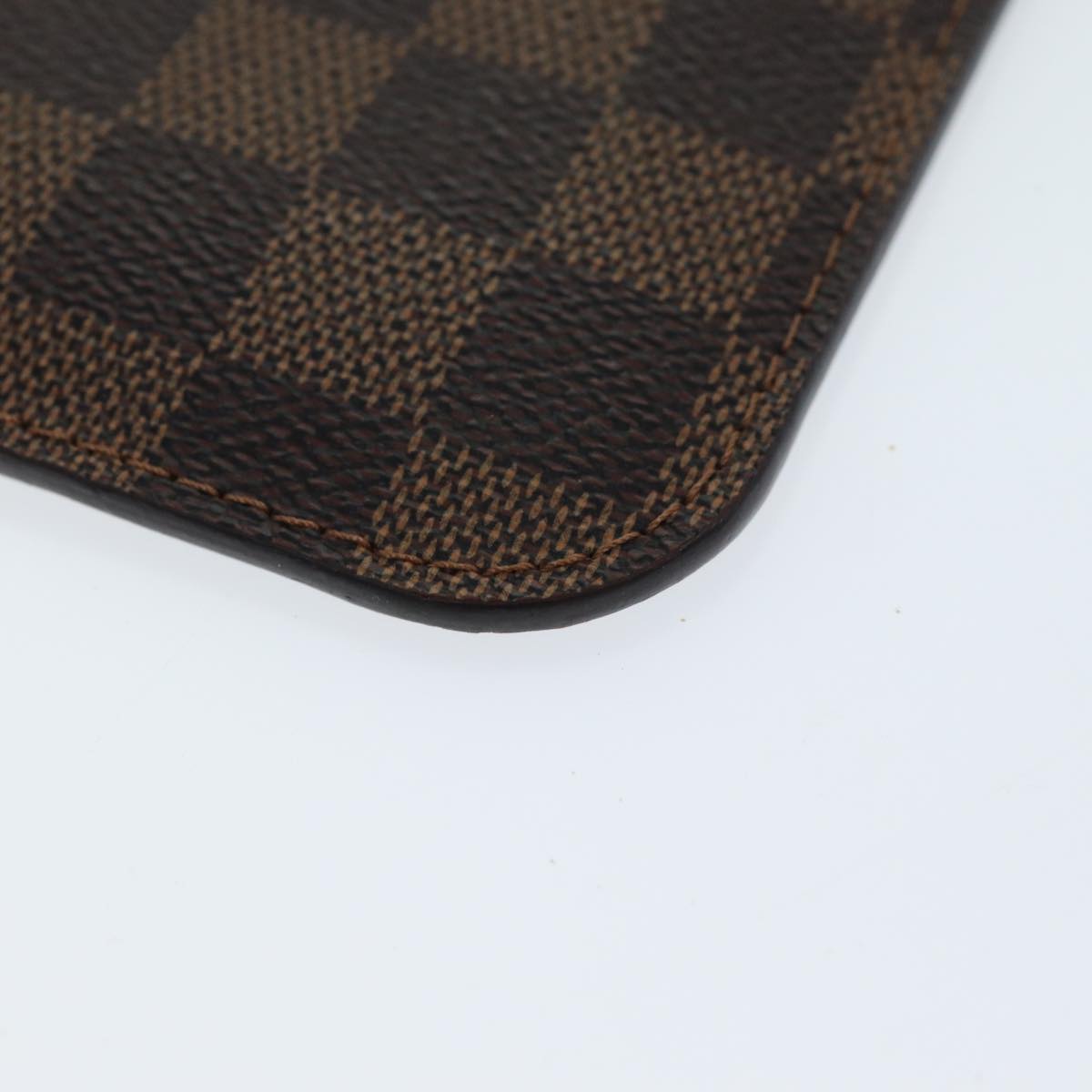 LOUIS VUITTON Damier Ebene Neverfull PM Pouch LV Auth ac2988