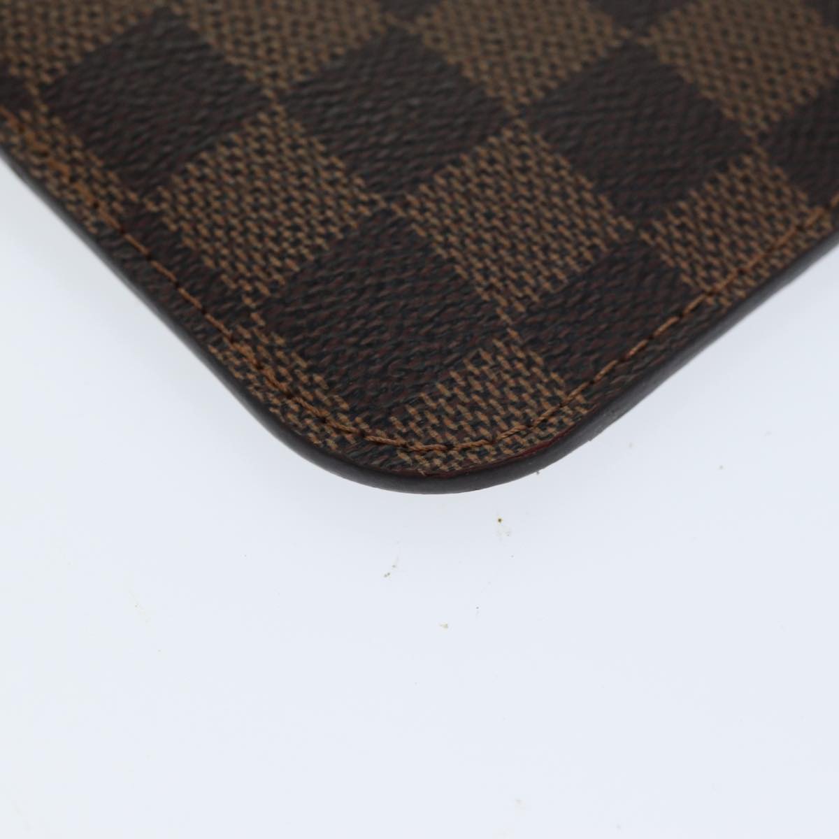 LOUIS VUITTON Damier Ebene Neverfull PM Pouch LV Auth ac2988