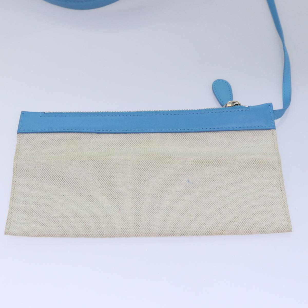 BALENCIAGA Navy Cabas S Hand Bag Canvas Blue Gray 339933 Auth ac3029V