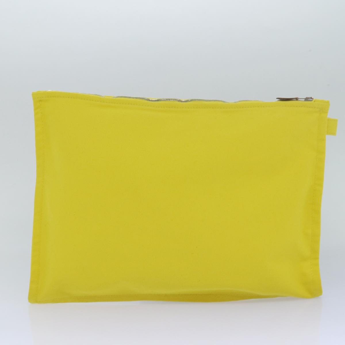 HERMES Pouch Canvas 3Set Yellow Auth ac3092