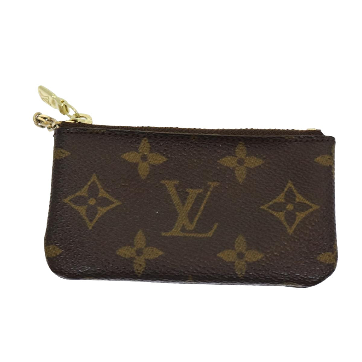 LOUIS VUITTON Monogram Pochette Cles Coin Purse M62650 LV Auth ac3119