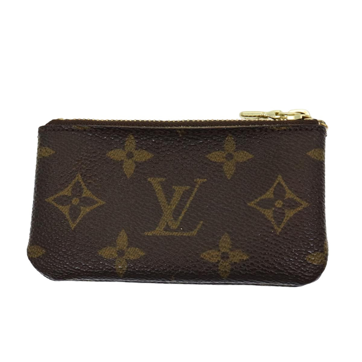 LOUIS VUITTON Monogram Pochette Cles Coin Purse M62650 LV Auth ac3119