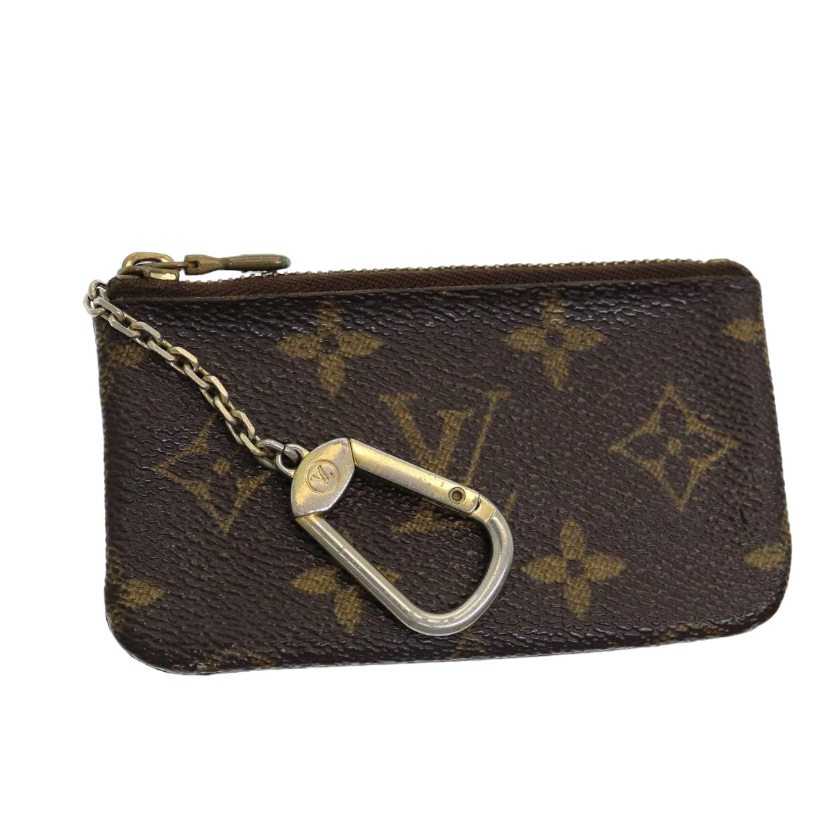 LOUIS VUITTON Monogram Pochette Cles Coin Purse M62650 LV Auth ac3120