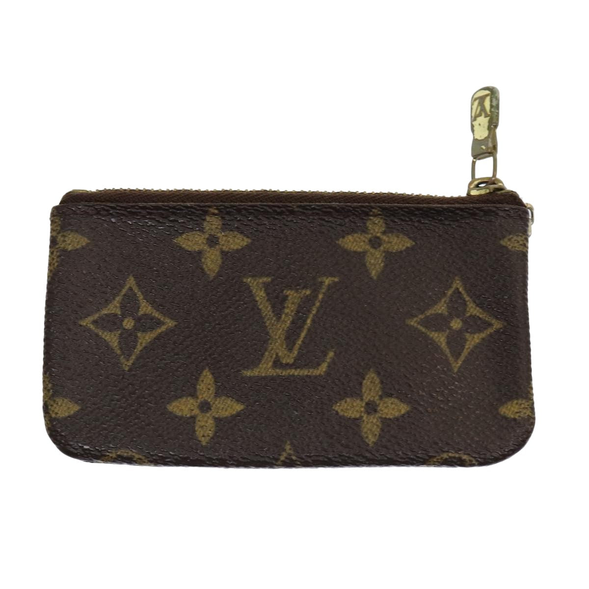 LOUIS VUITTON Monogram Pochette Cles Coin Purse M62650 LV Auth ac3120