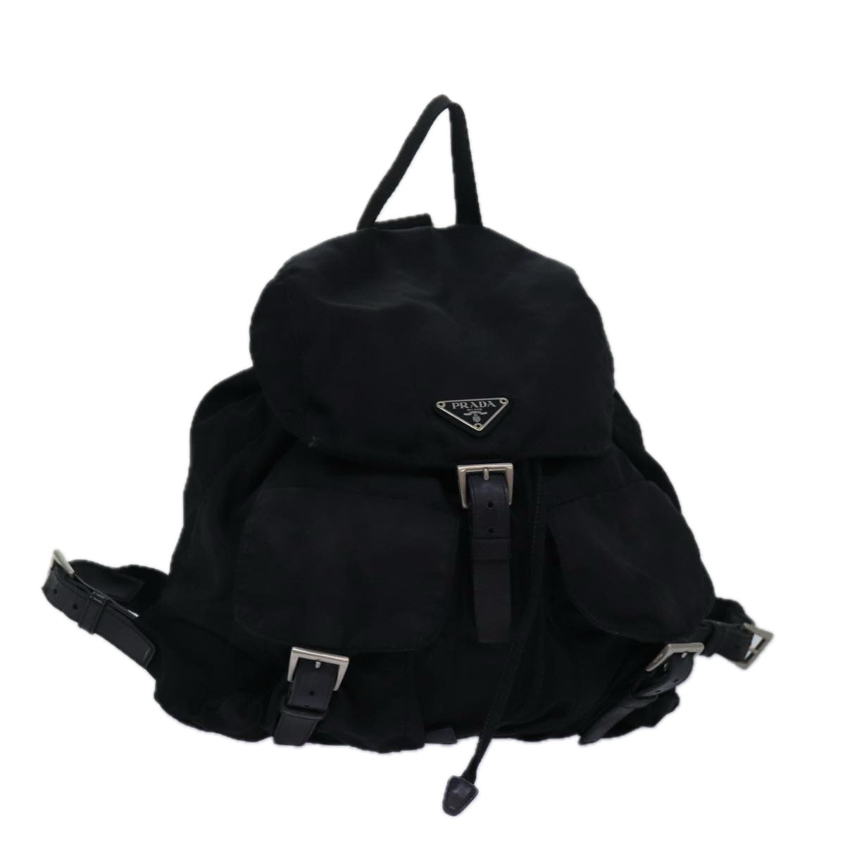 PRADA Backpack Nylon Black Auth ac3143