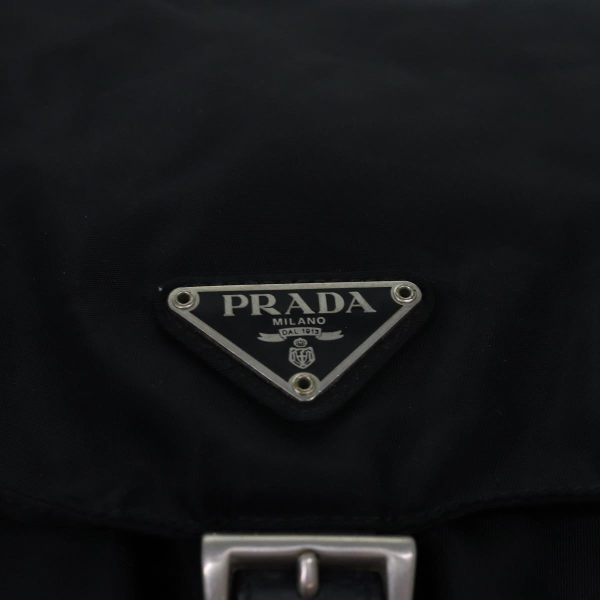 PRADA Backpack Nylon Black Auth ac3143