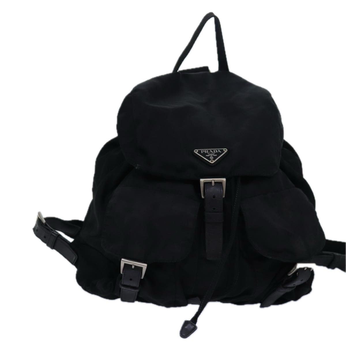 PRADA Backpack Nylon Black Auth ac3143