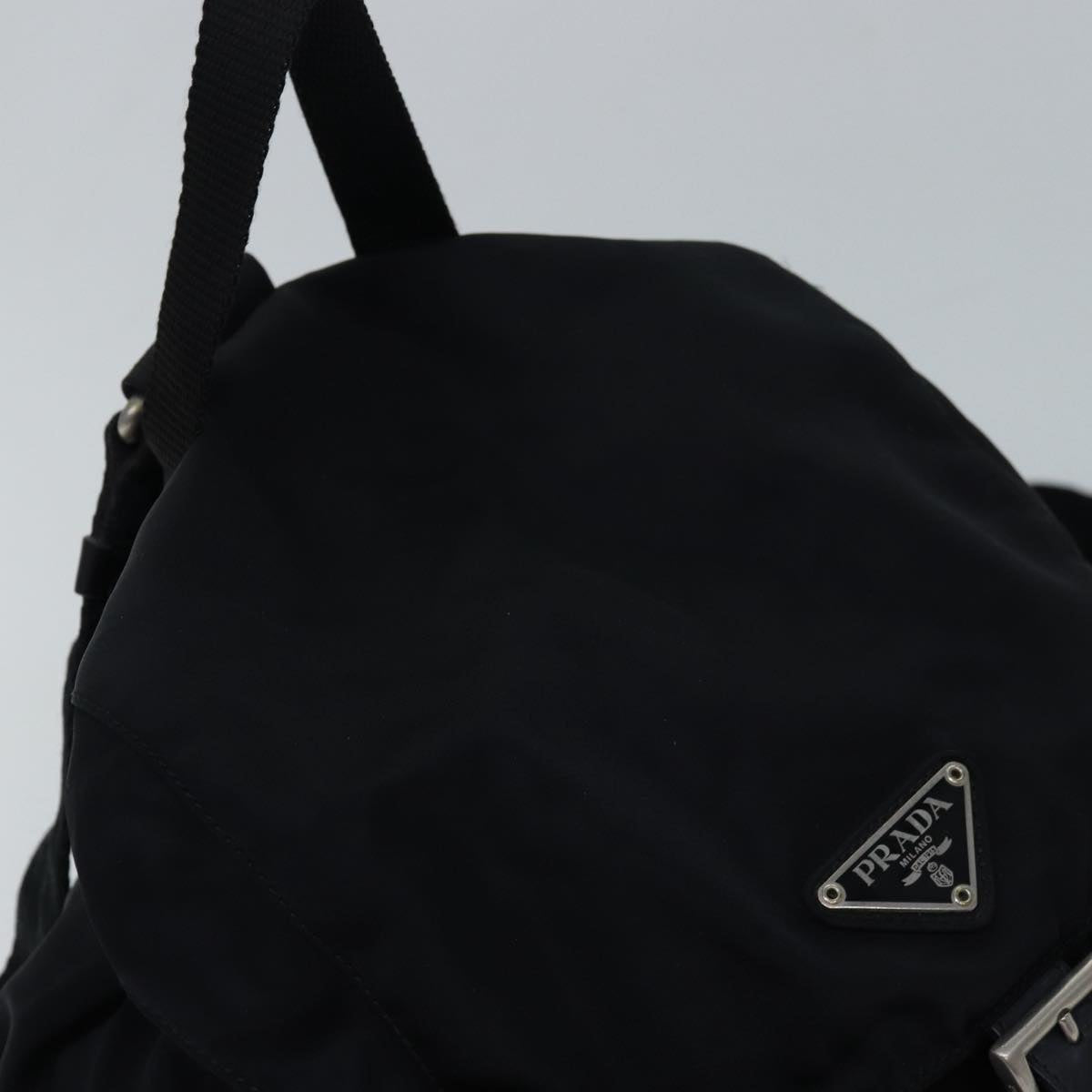 PRADA Backpack Nylon Black Auth ac3143