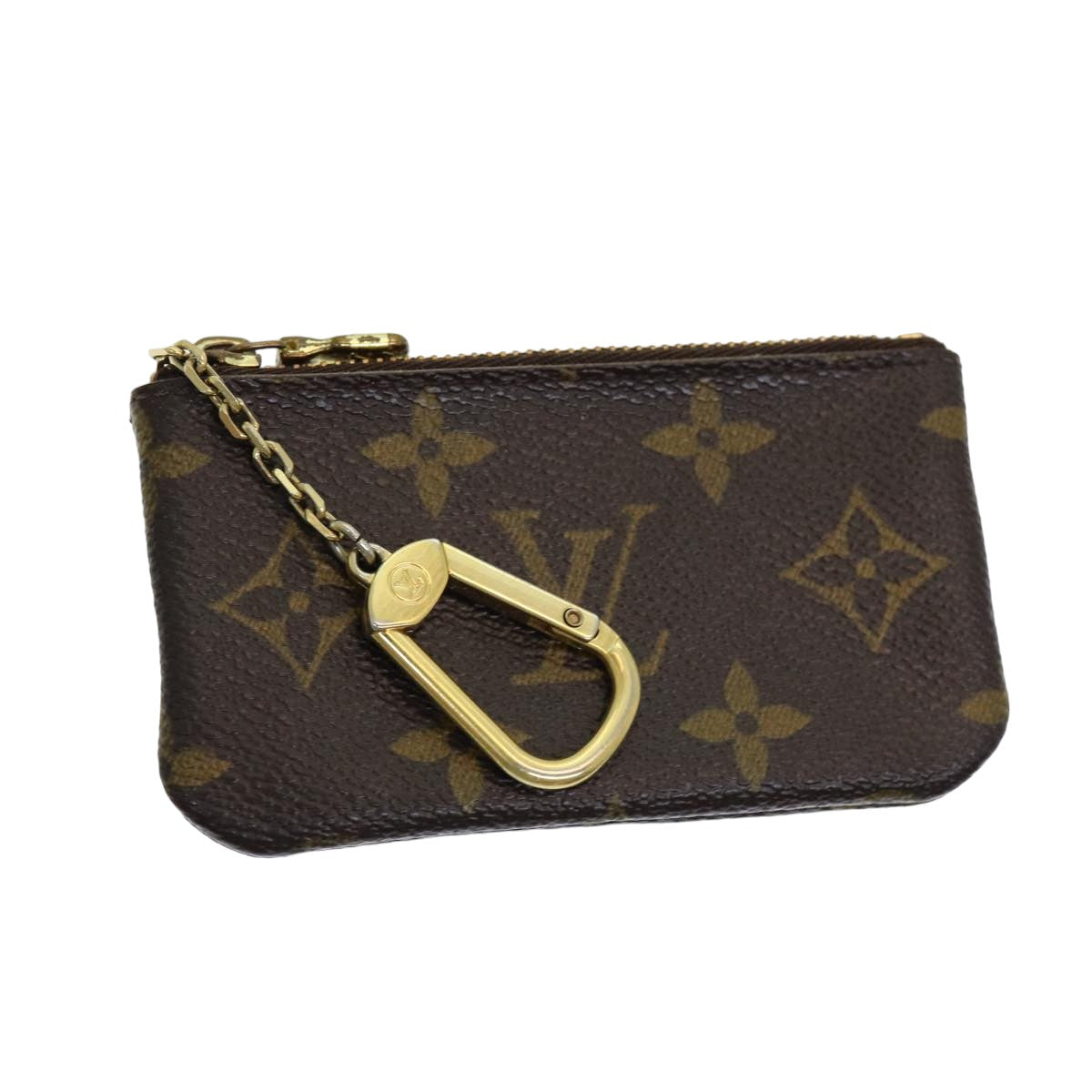 LOUIS VUITTON Monogram Pochette Cles Coin Purse M62650 LV Auth ac3150