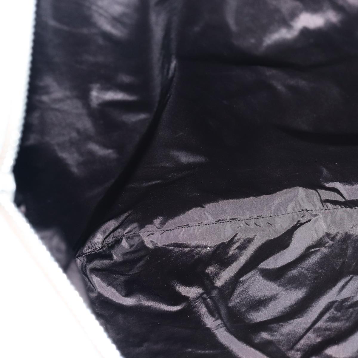 PRADA Shoulder Bag Canvas Beige Auth ac3161