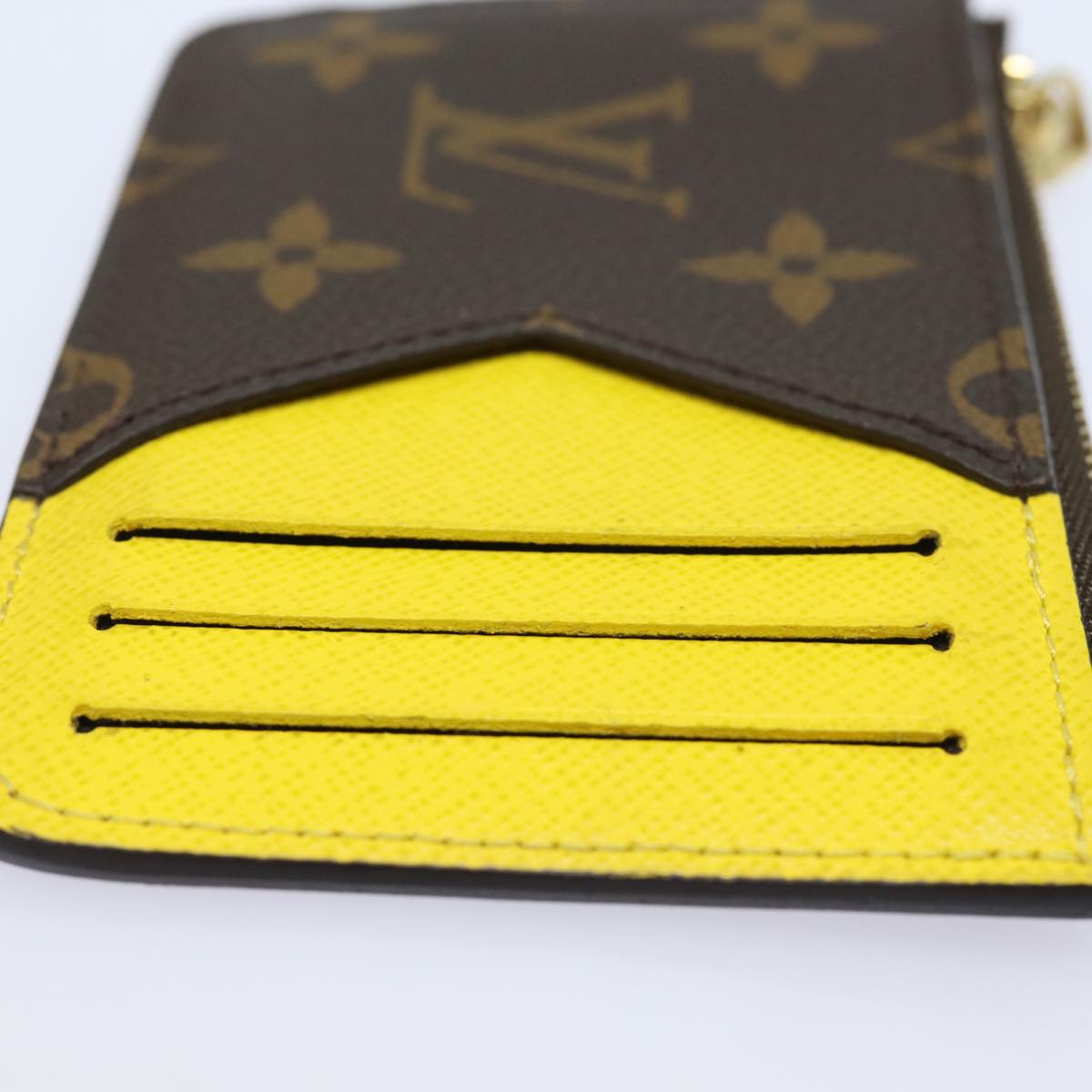 LOUIS VUITTON Monogram Porte Cartes Romy Coin Purse M81882 LV Auth ac3165