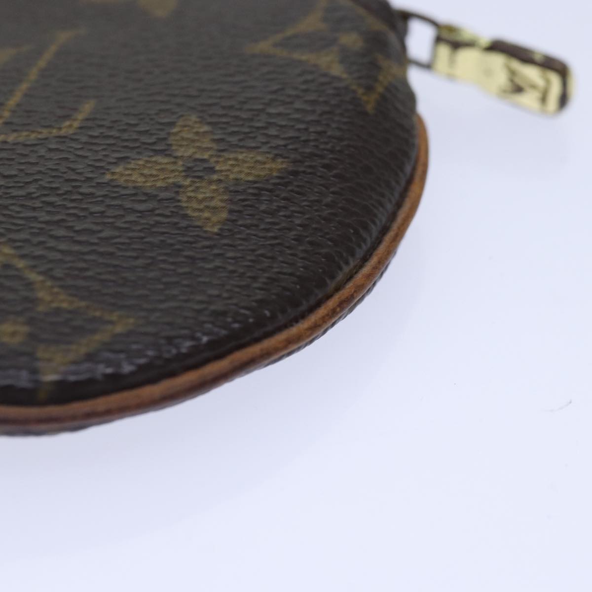 LOUIS VUITTON Monogram Porte Monnaie Rond Coin Purse M61926 LV Auth ac3223