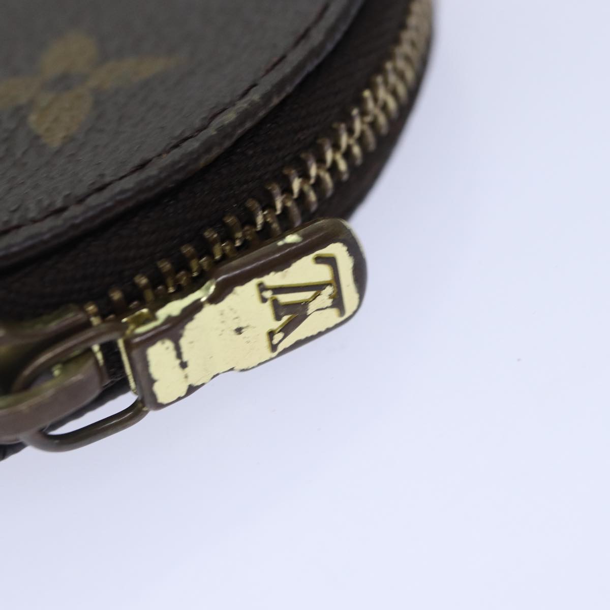 LOUIS VUITTON Monogram Porte Monnaie Rond Coin Purse M61926 LV Auth ac3223