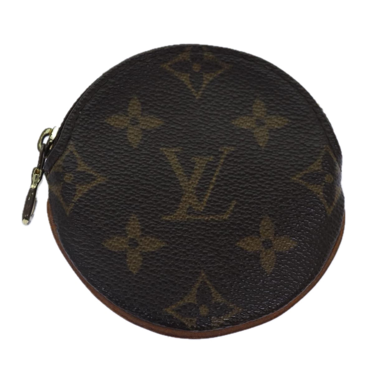 LOUIS VUITTON Monogram Porte Monnaie Rond Coin Purse M61926 LV Auth ac3223