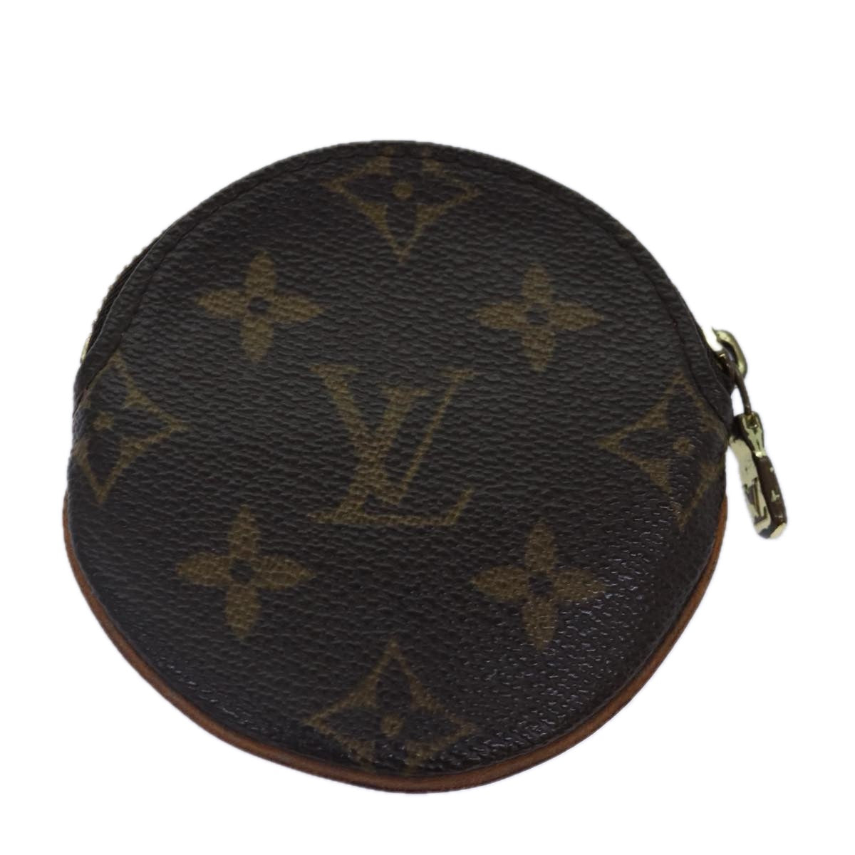 LOUIS VUITTON Monogram Porte Monnaie Rond Coin Purse M61926 LV Auth ac3223