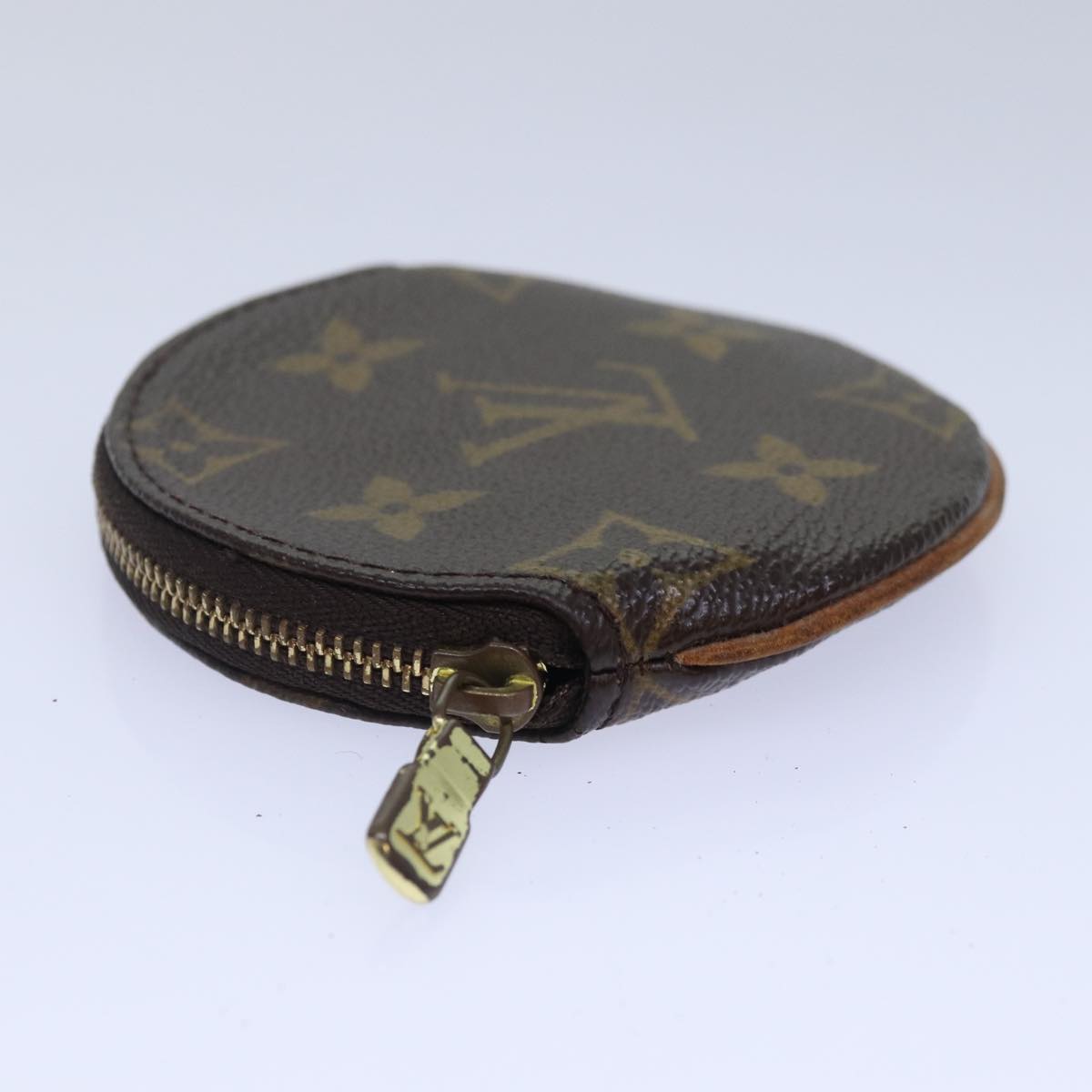 LOUIS VUITTON Monogram Porte Monnaie Rond Coin Purse M61926 LV Auth ac3223