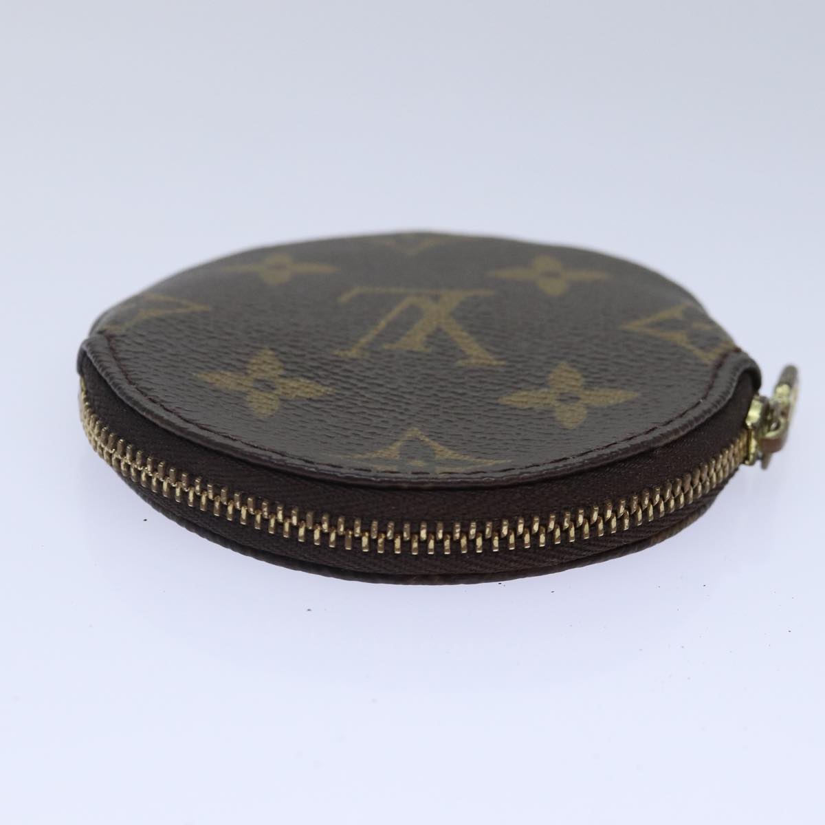 LOUIS VUITTON Monogram Porte Monnaie Rond Coin Purse M61926 LV Auth ac3223