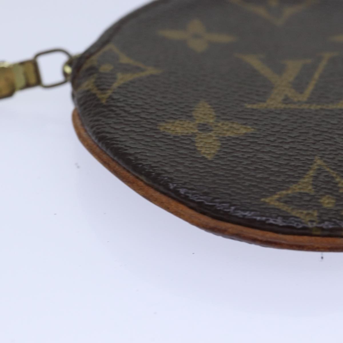 LOUIS VUITTON Monogram Porte Monnaie Rond Coin Purse M61926 LV Auth ac3223