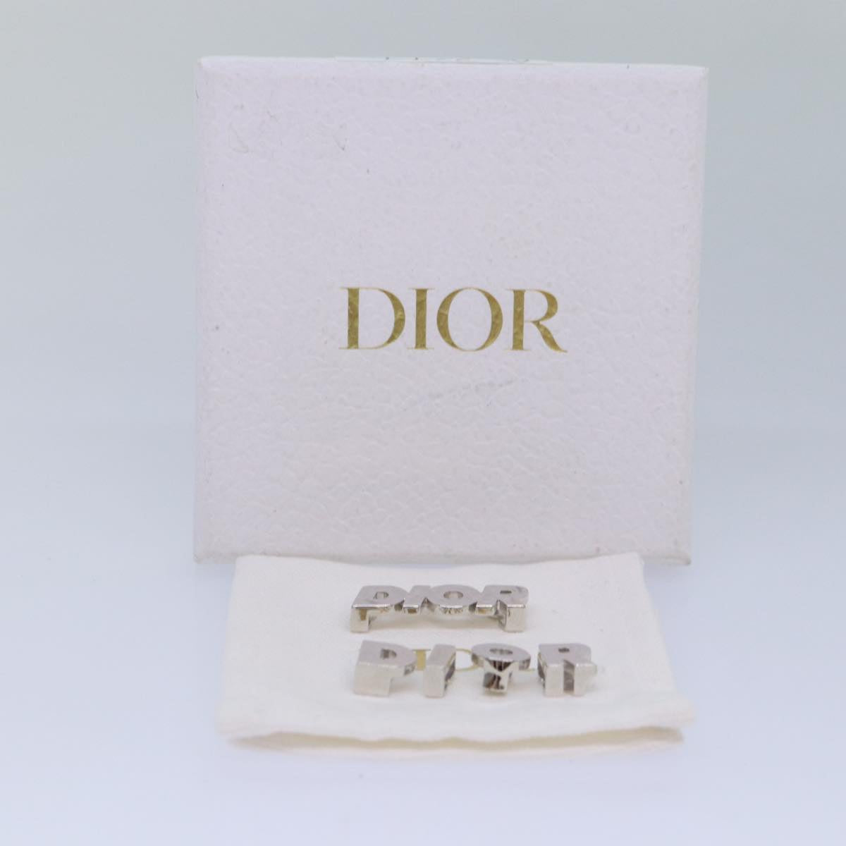 Christian Dior Accessories For Shoes metal Silver Auth ac3244