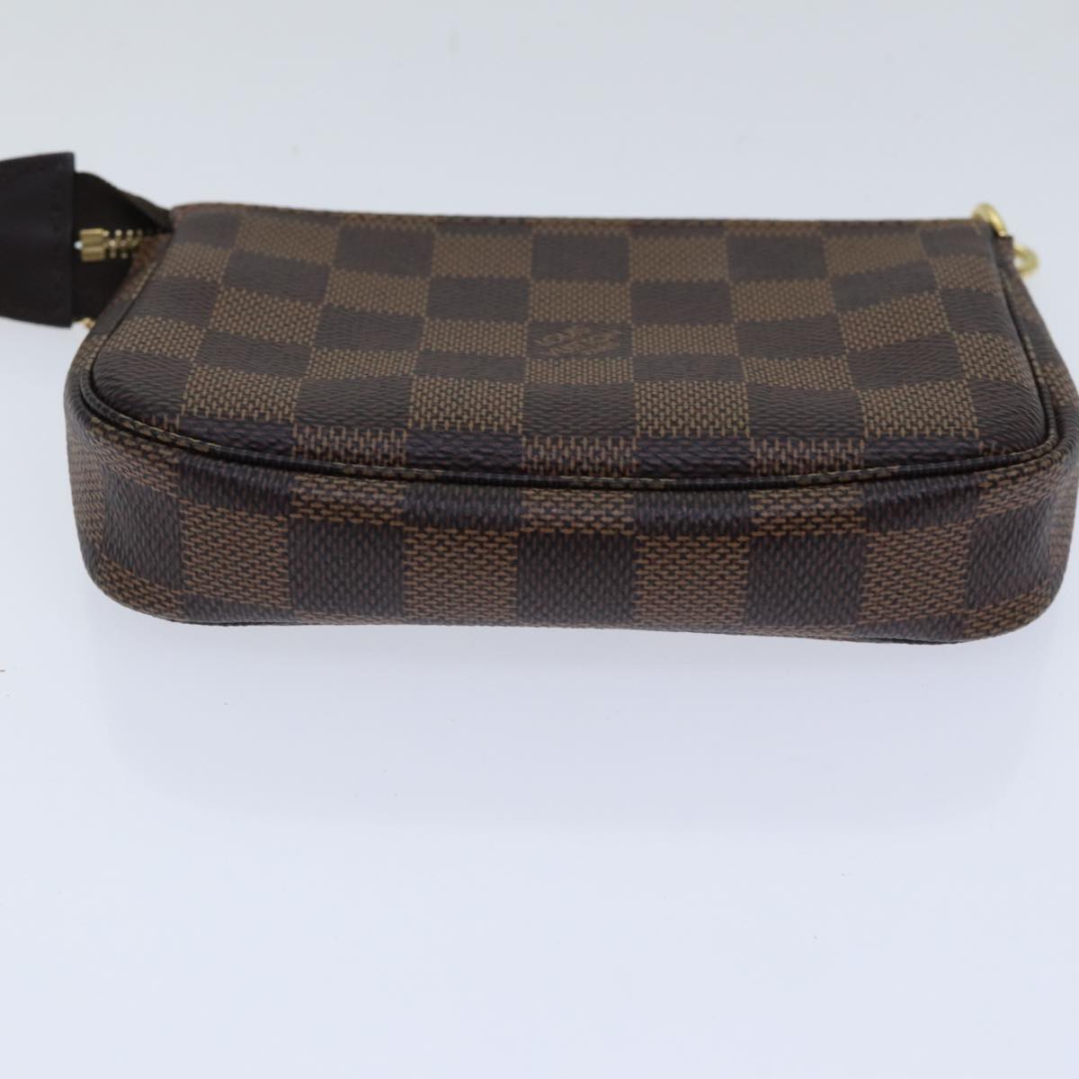 LOUIS VUITTON Damier Ebene Mini Pochette Accessoires Pouch N58009 LV Auth ac3267