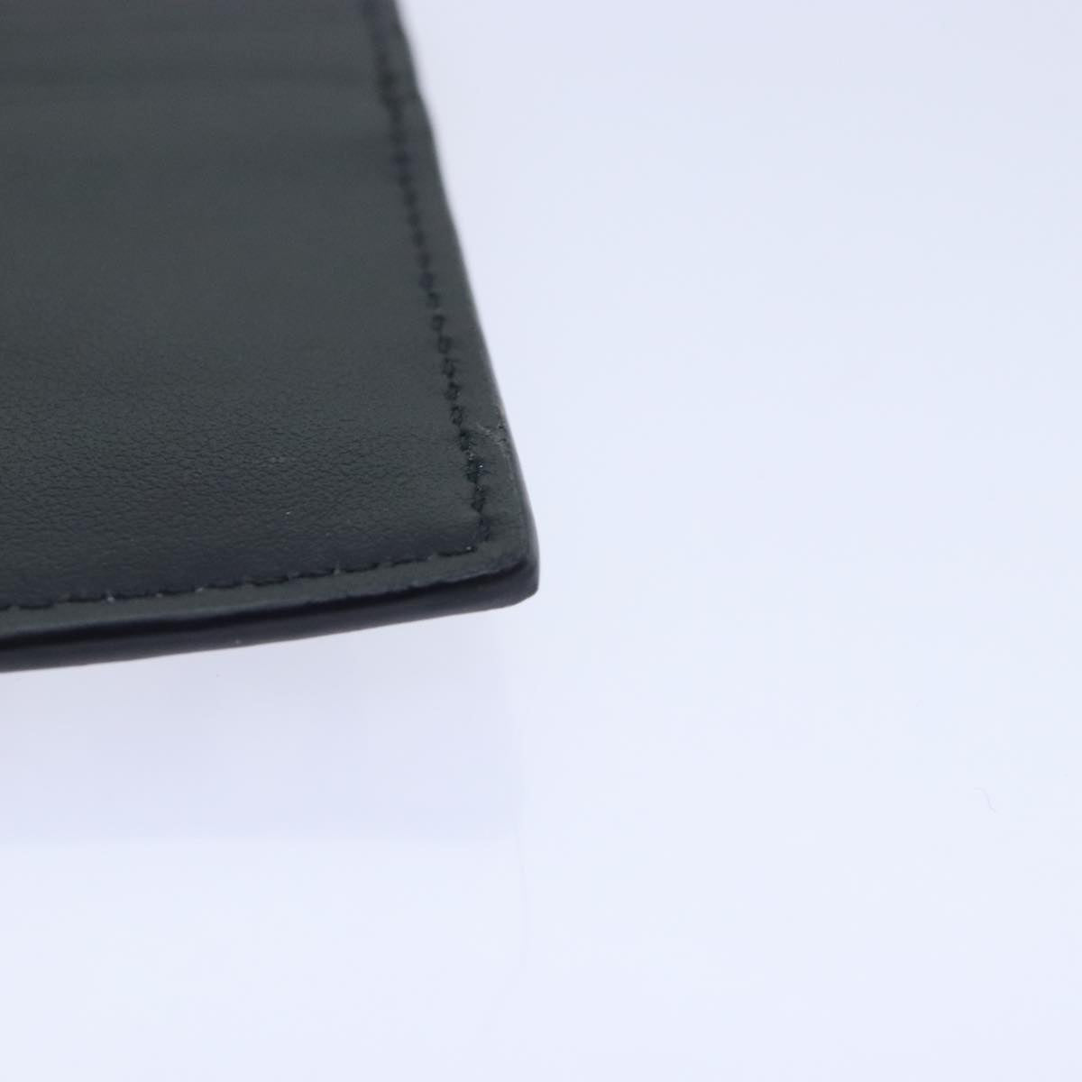 FENDI Card Case Leather Yellow Auth ac3270V