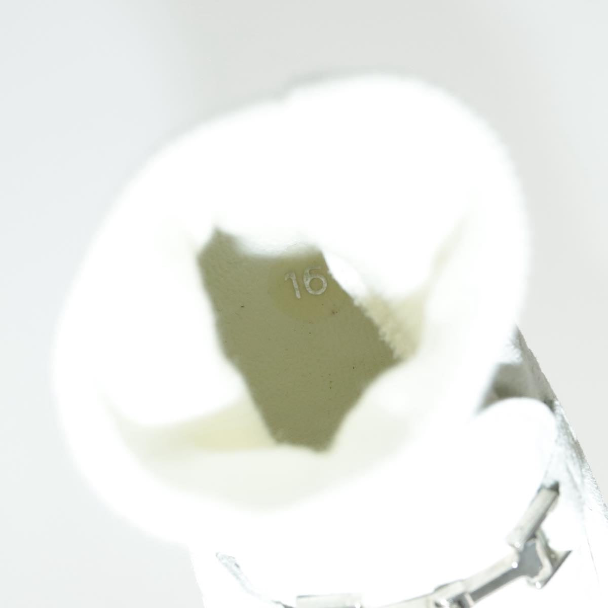 GUCCI Baby Shoes Suede White Auth ac3288