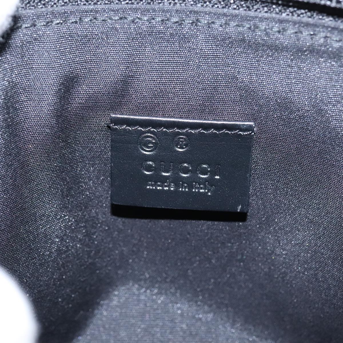 GUCCI GG Canvas Pouch outlet Black Auth ac3289