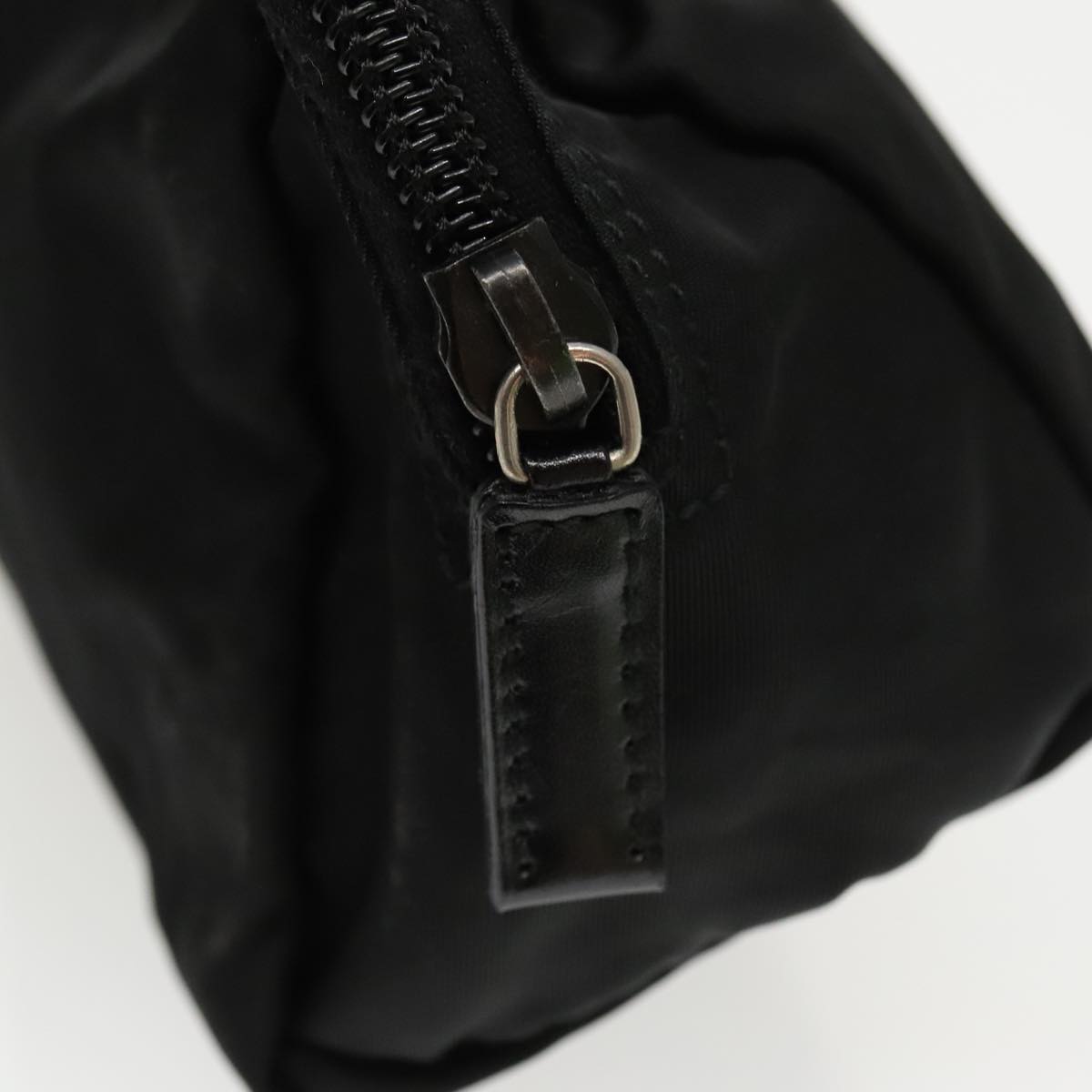 PRADA Pouch Nylon Black Auth ac3297