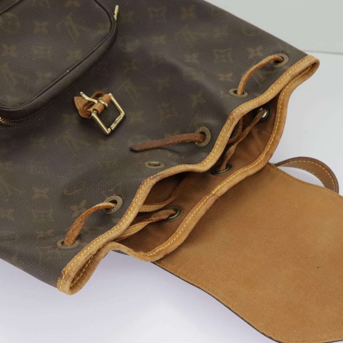 LOUIS VUITTON Monogram Montsouris GM Backpack M51135 LV Auth ac3312