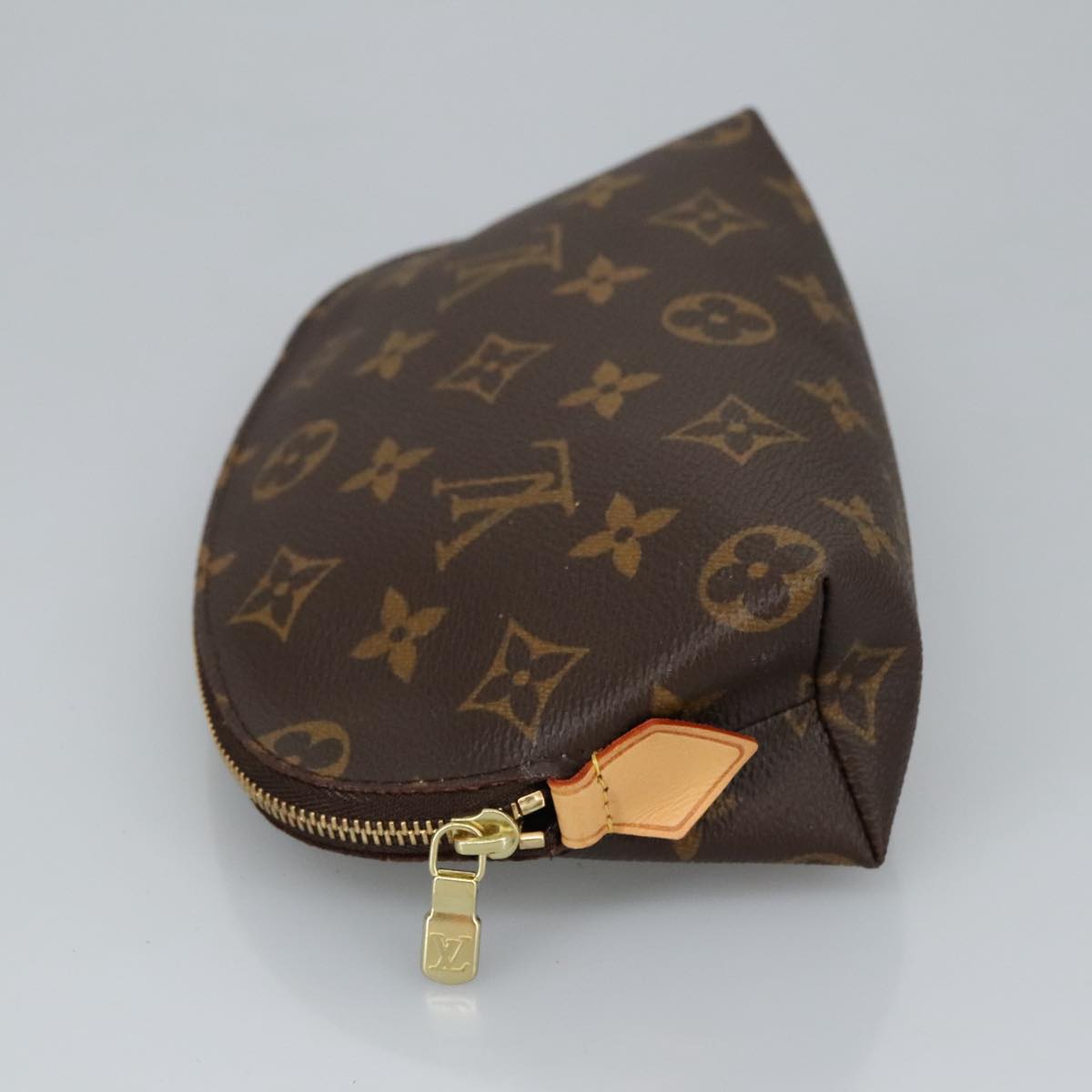 LOUIS VUITTON Monogram Pochette Cosmetic PM Cosmetic Pouch M47515 LV Auth ac3372