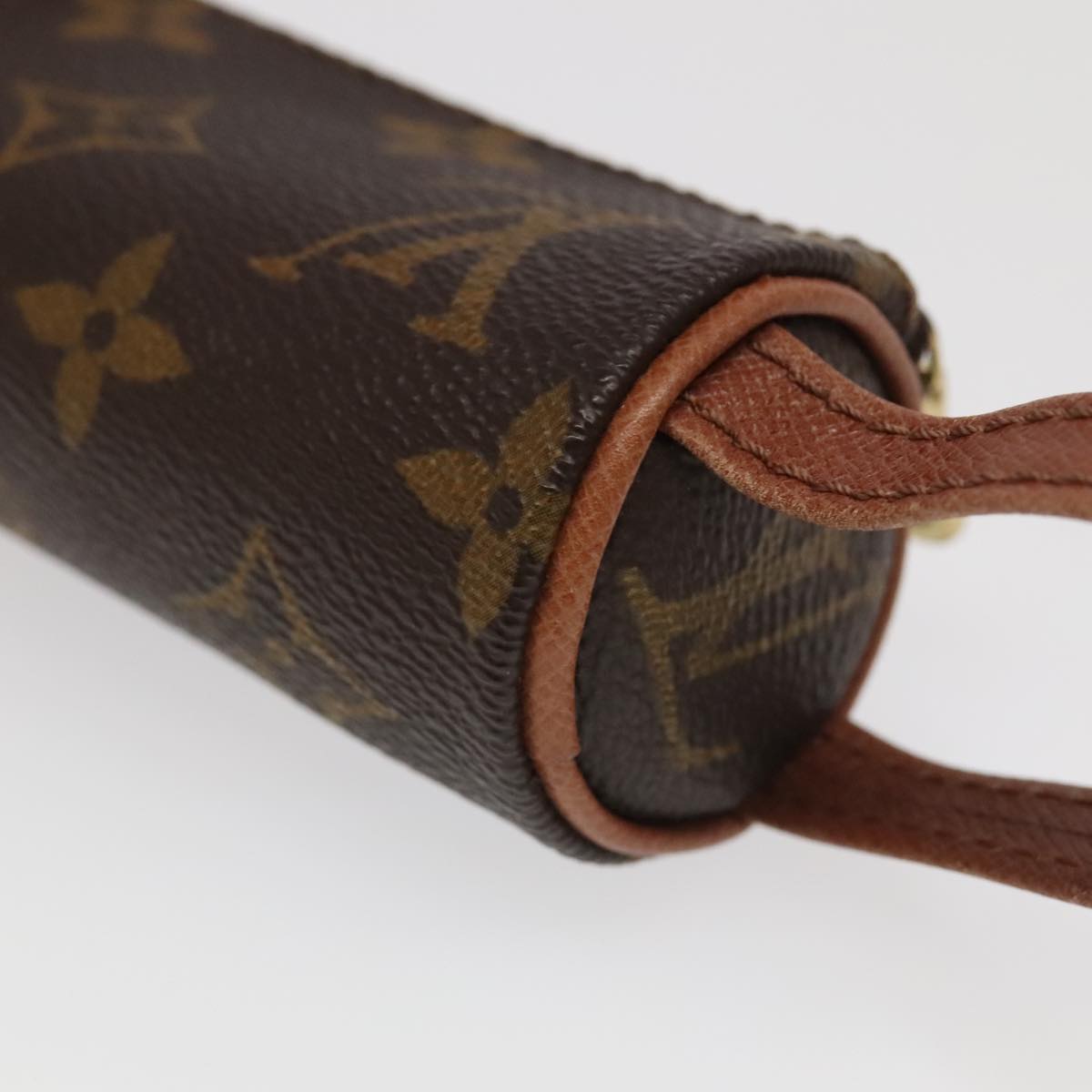 LOUIS VUITTON Monogram Etui 3 Ball de Golf Pouch M58249 LV Auth ac3378