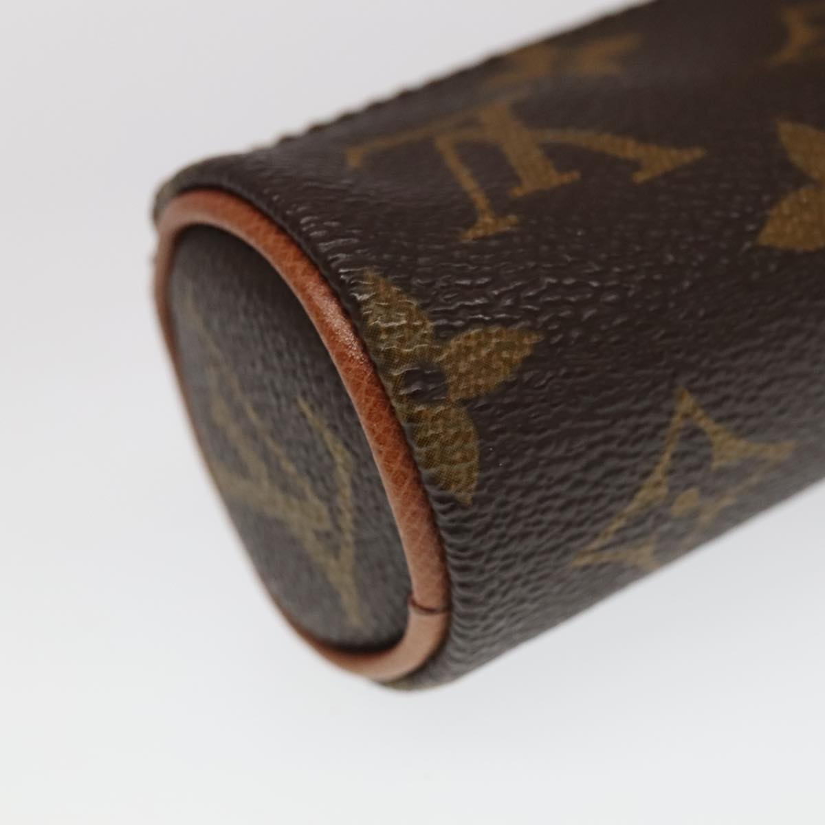 LOUIS VUITTON Monogram Etui 3 Ball de Golf Pouch M58249 LV Auth ac3378