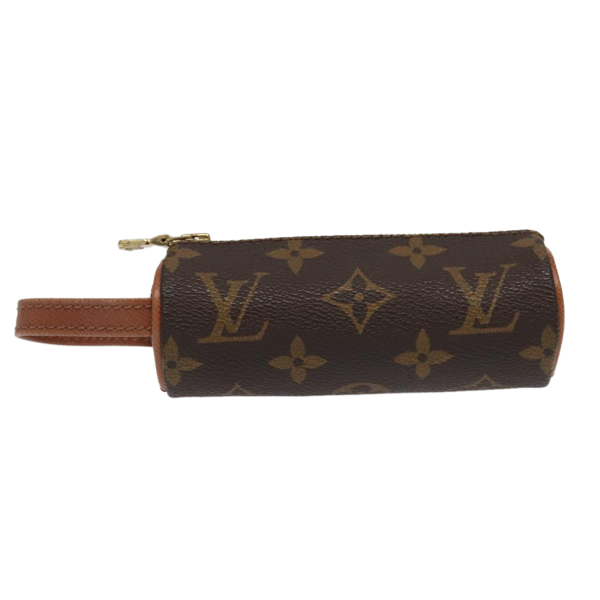 LOUIS VUITTON Monogram Etui 3 Ball de Golf Pouch M58249 LV Auth ac3378