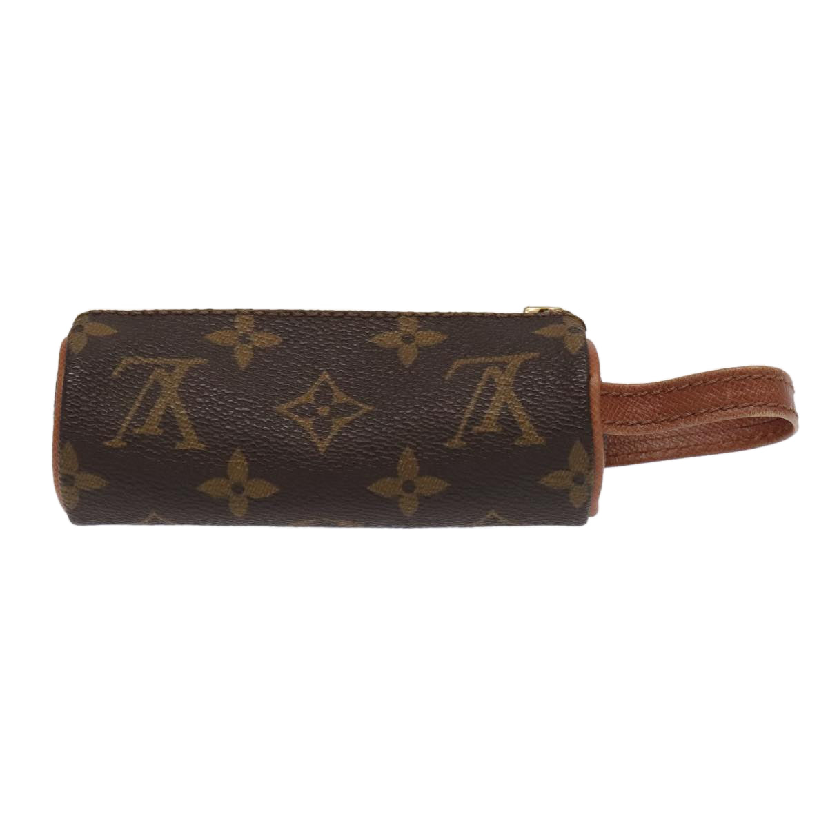 LOUIS VUITTON Monogram Etui 3 Ball de Golf Pouch M58249 LV Auth ac3378