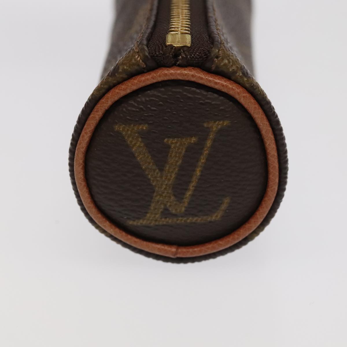 LOUIS VUITTON Monogram Etui 3 Ball de Golf Pouch M58249 LV Auth ac3378