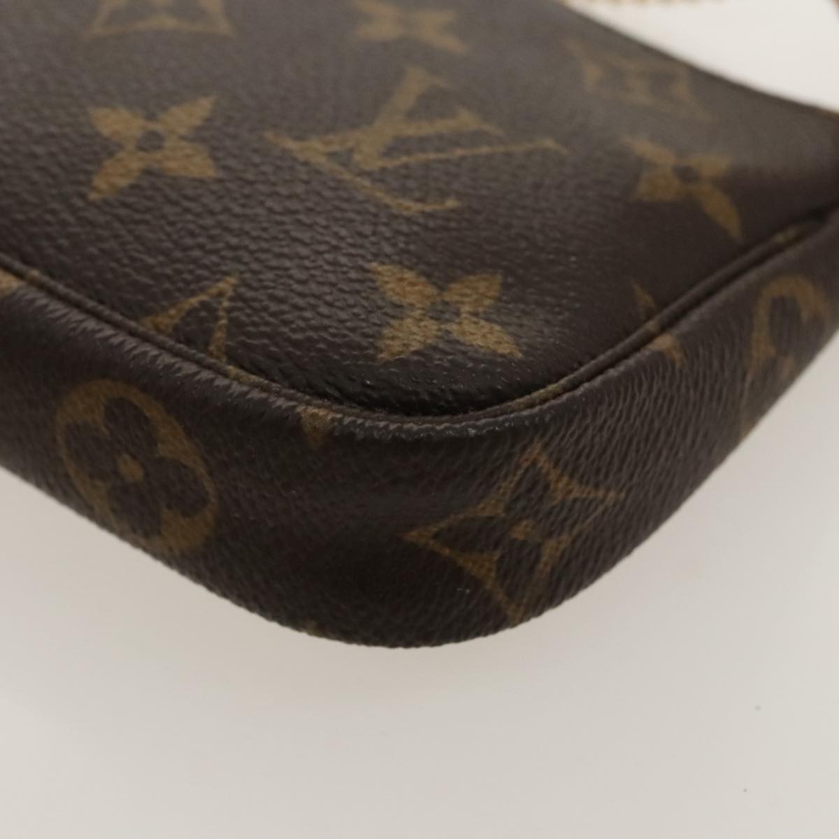 LOUIS VUITTON Monogram Mini Pochette Accessoires Pouch M58009 LV Auth ac3380