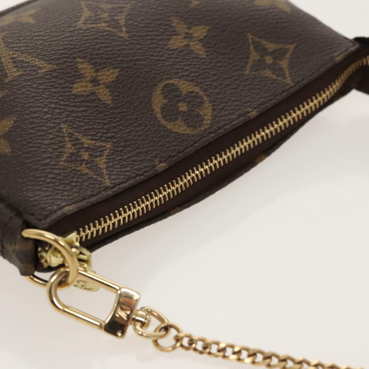 LOUIS VUITTON Monogram Mini Pochette Accessoires Pouch M58009 LV Auth ac3380