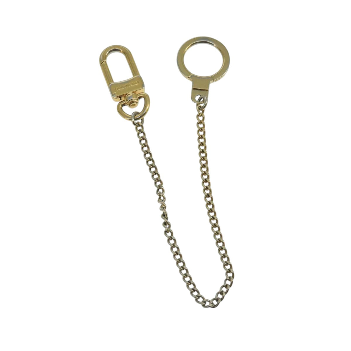 LOUIS VUITTON Chainne Anneau Cles Key Ring Gold Tone M58021 LV Auth ac3419