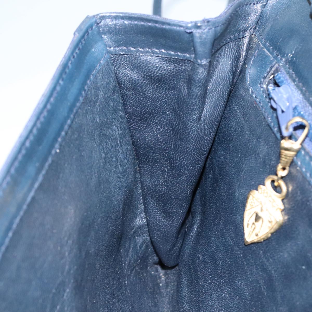 GUCCI Micro GG Canvas Shoulder Bag Navy Auth ac3454