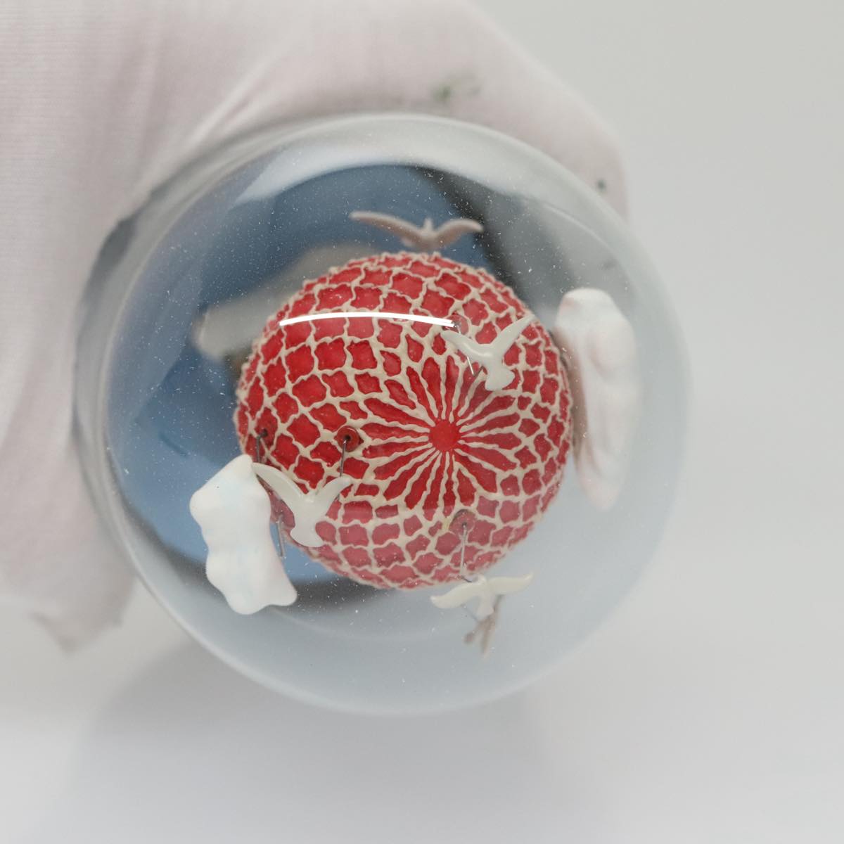 LOUIS VUITTON Snow Globe Balloon VIP Only Clear Red LV Auth ac3487