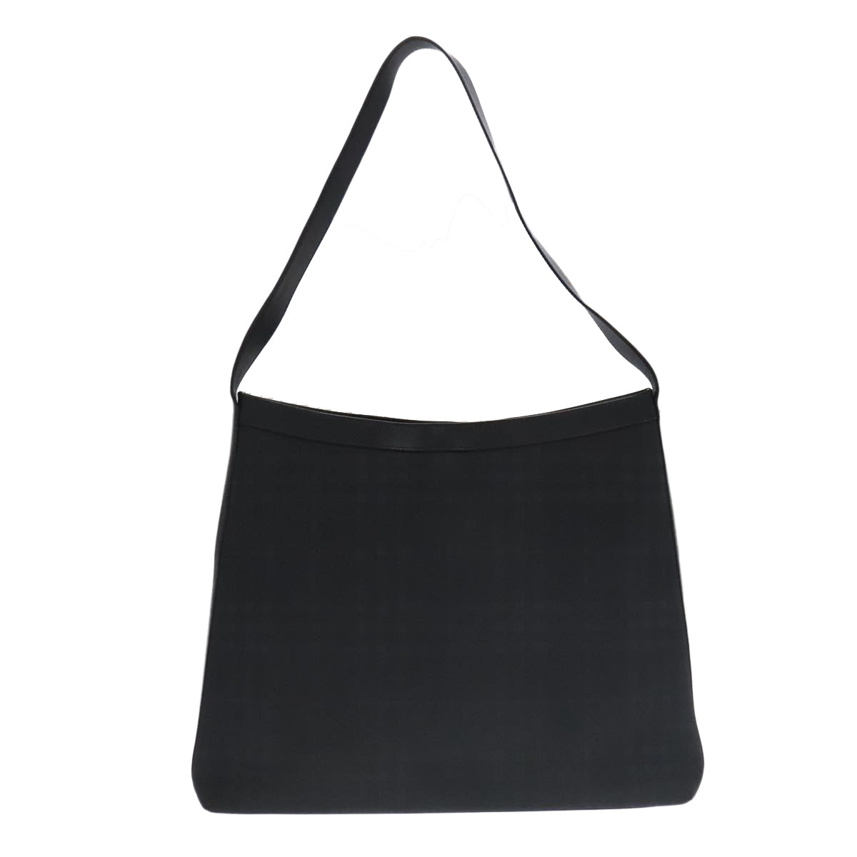 BURBERRY Nova Check Shoulder Bag PVC Black Auth ac3493